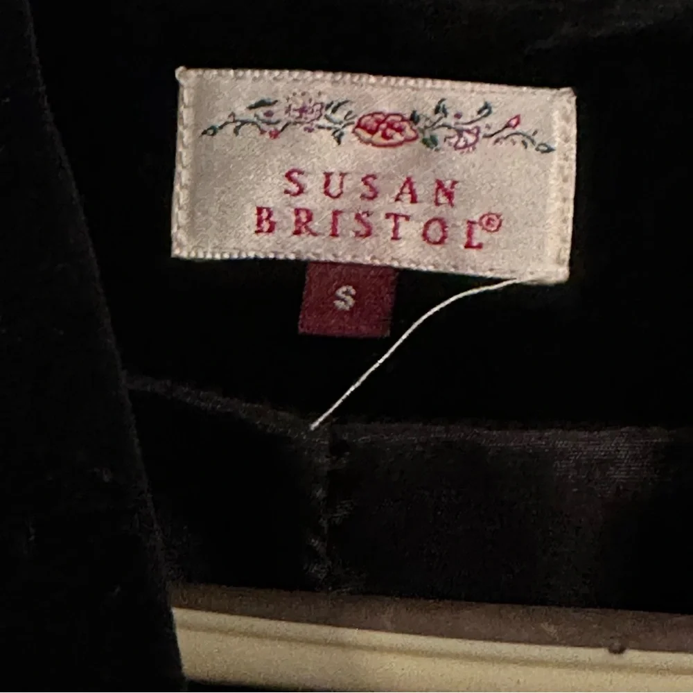 VTG Susan Bristol Patchwork Blazer Jacket Size S Mixed Media Velvet Lace Brocade